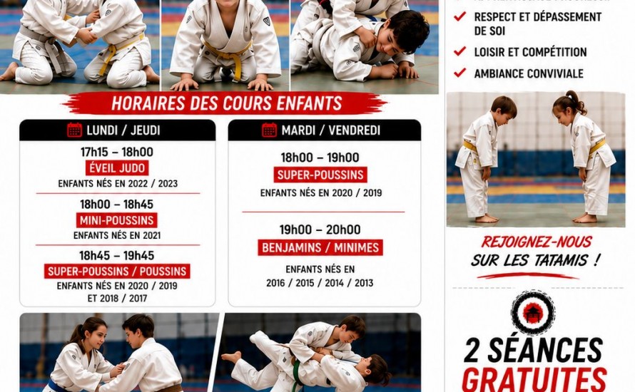 Séances et horaires des cours